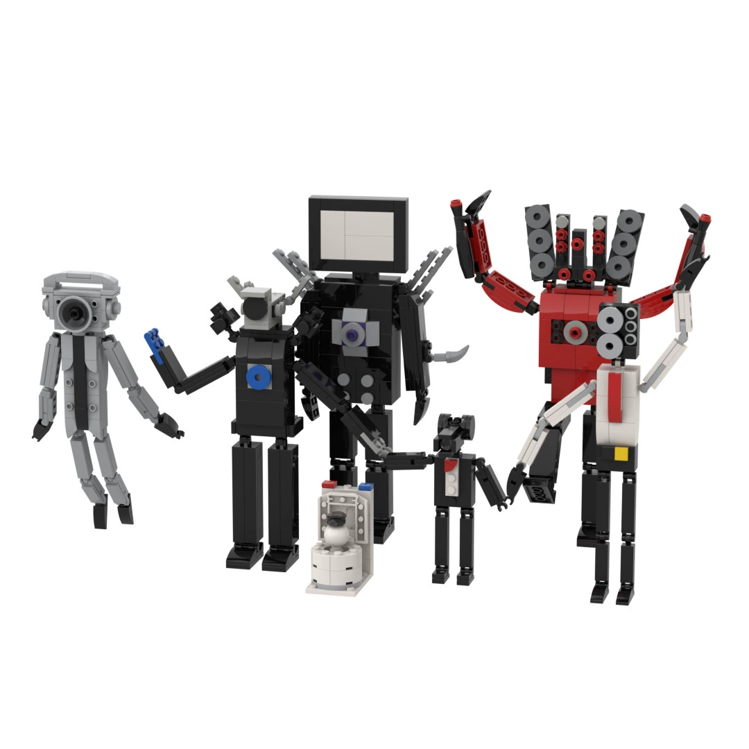 Игра Skibidi Toilet ручной работы монстр MOC ТВ люди спикеры