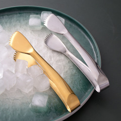 304 stainless steel serrated food tongs kitchen home barbecue tongs food plating steak bread tongs ice cube tongs