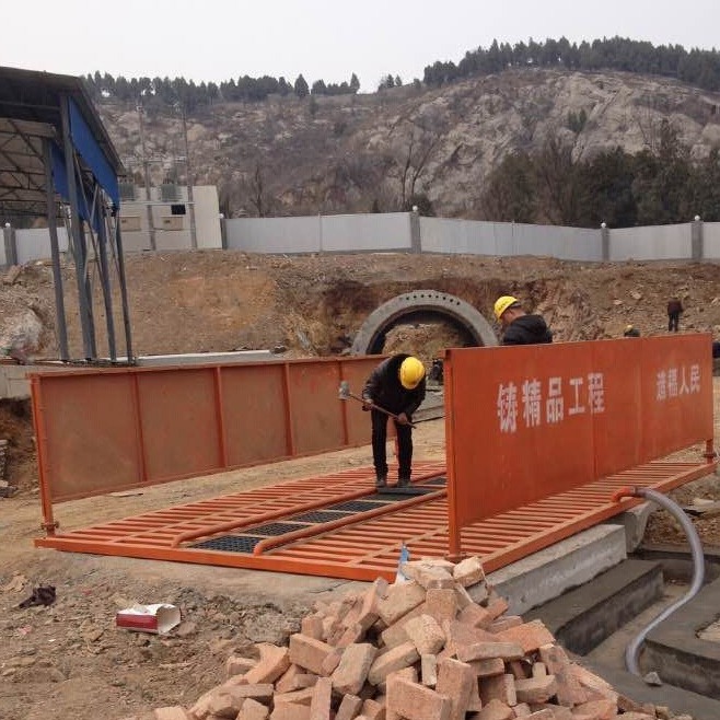 炎泰工地自动洗轮机/平板式洗轮机/工地自动冲洗平台/工地洗车台