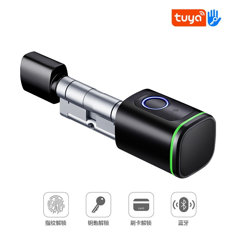 4-in-1 fingerprint Bluetooth lock (fingerprint+card+key+Bluetooth)-black