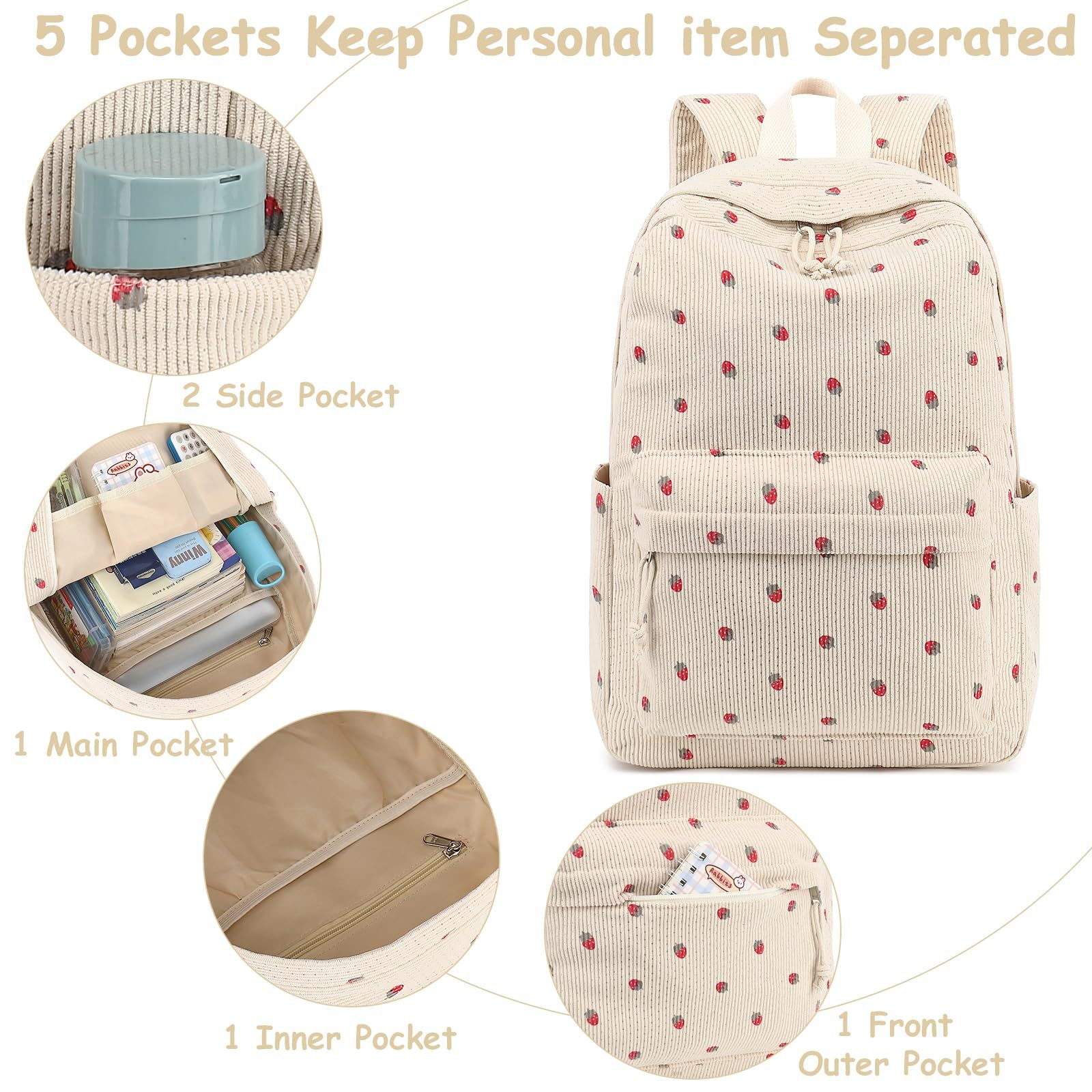 Nuevo estilo transfronterizo mochila de tres piezas estilo ins estilo coreano estilo universitario escuela secundaria escuela primaria mochila ligera mujer