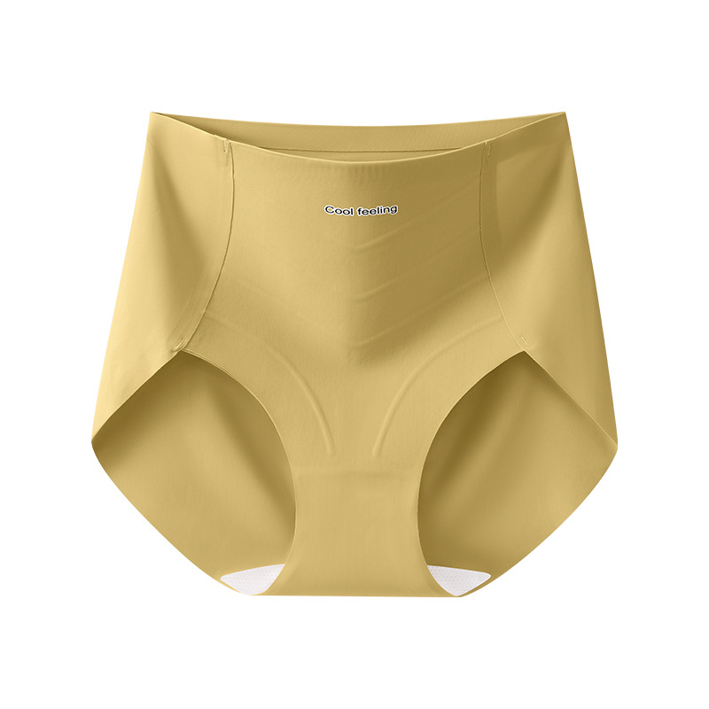 Pantalones de abdomen, levantamiento de cadera posparto, abdomen fuerte, vientre pequeño, modelado femenino, cintura alta sin costuras, calzoncillos de seda de hielo para mujer