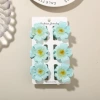 Blue set, cards, 6 pieces, 4 cm, heart-shaped