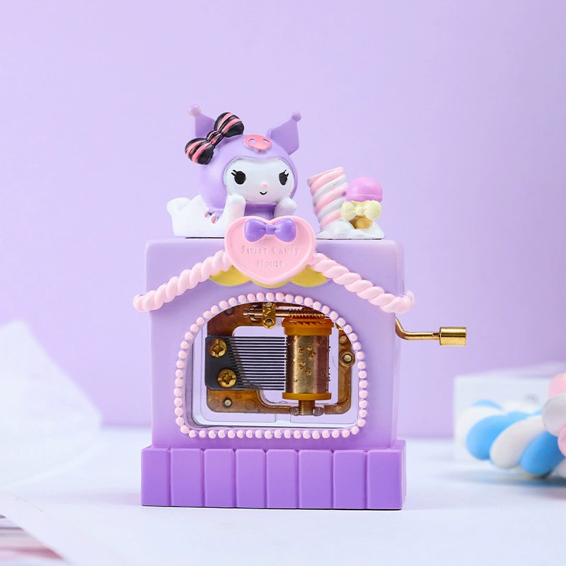 Sanrio, музыкальная коробка мультфильм, минифигура, украшения на стол, подарок на день рождения