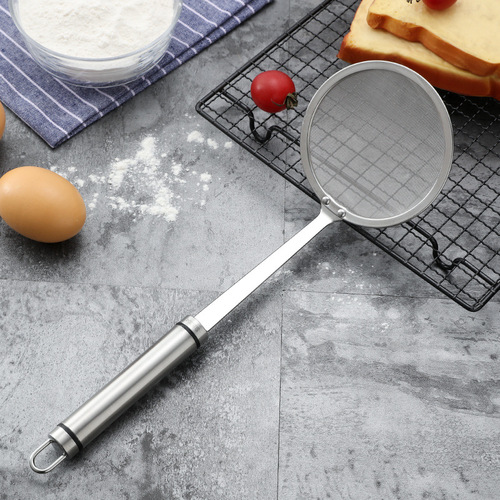 304 stainless steel colander, ultra-fine 80 mesh filter spoon, soy milk mesh sieve, grease and oil separator spoon, oil filter mesh, foam and oil separator