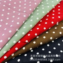 秋冬新款波点印花布 锦涤灯芯绒绒印圆点 8毫米波点印花服装面料
