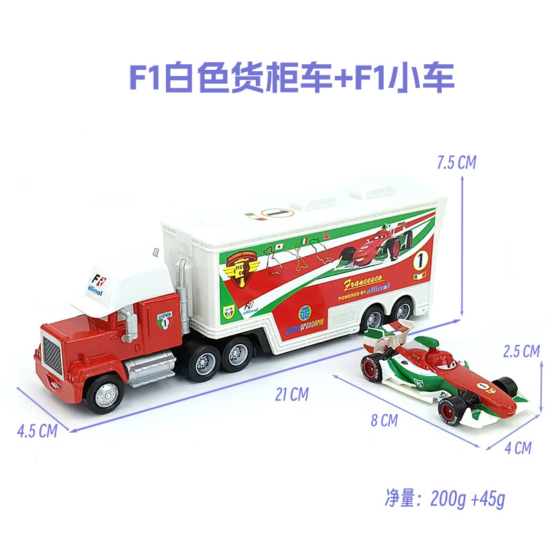 Camión de contenedores de aleación “Uncle Mai” – juguete de carreras metálico para niños