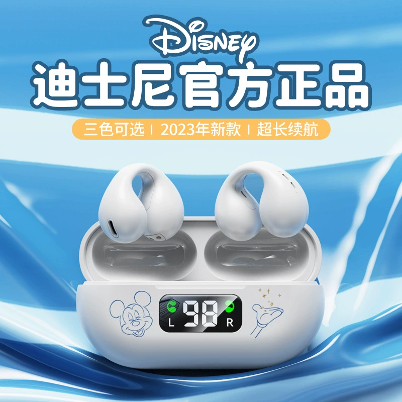Беспроводные наушники Disney, высокое качество, удлинённые дужки для уха, Bluetooth