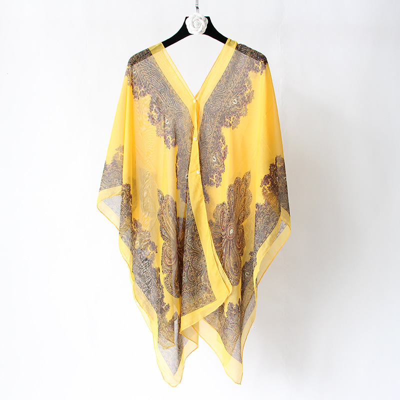 Women's Streetwear Geometric Chiffon Printing Shawl display picture 3