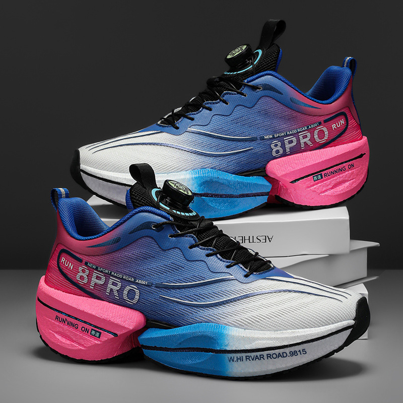 Nuevas zapatillas para correr Chitu 8pro, zapatillas para correr con amortiguación de tablero de carbono ultraligeras, zapatos deportivos para correr con botones giratorios para hombres y mujeres