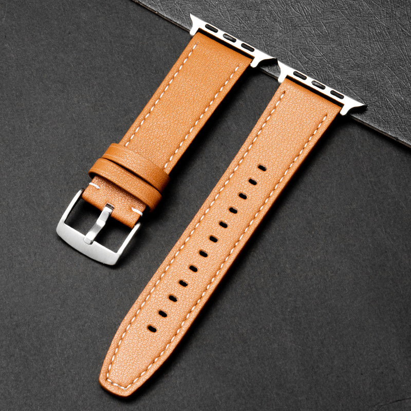 Adecuado para Huawei banda de reloj GT banda de reloj Apple banda de reloj liso de cuero de microfibra de liberación rápida banda de reloj