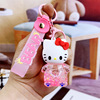 Cartoon keychain with bow, trend pendant