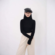 100山羊绒纯色高领毛衣2025年秋冬女（8色）修身针织打底衫长袖