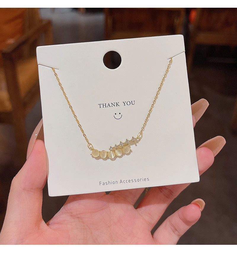 Simple Style Geometric Alloy Plating Rhinestones Womenu0027S Pendant Necklace 1 Piece