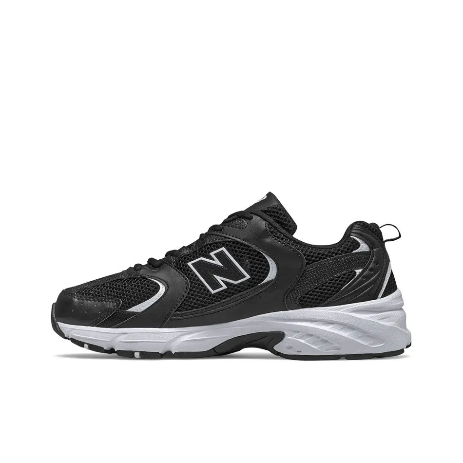 Кроссовки New balance низкие серебристо‑белые, многослойные размеры