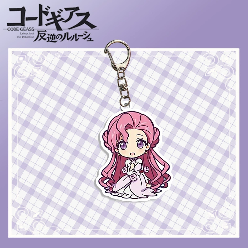 Лелуш злодей Q версия акриловый брелок-ключ bag Pendant аксессуары Euphemia Lelouch CC