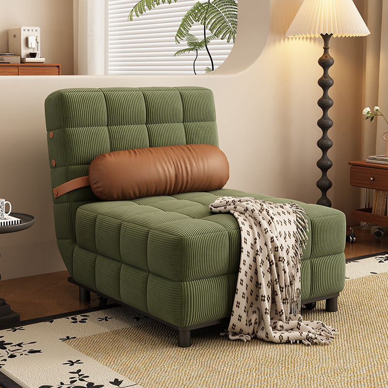 Sofá cama multifuncional de doble propósito, balcón de la sala de estar, apartamento pequeño, doble individual plegable