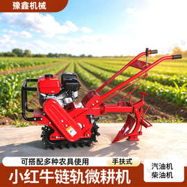 汽油微耕机 旋耕施肥除草 山地丘陵履带式多功能小型家用耕地机