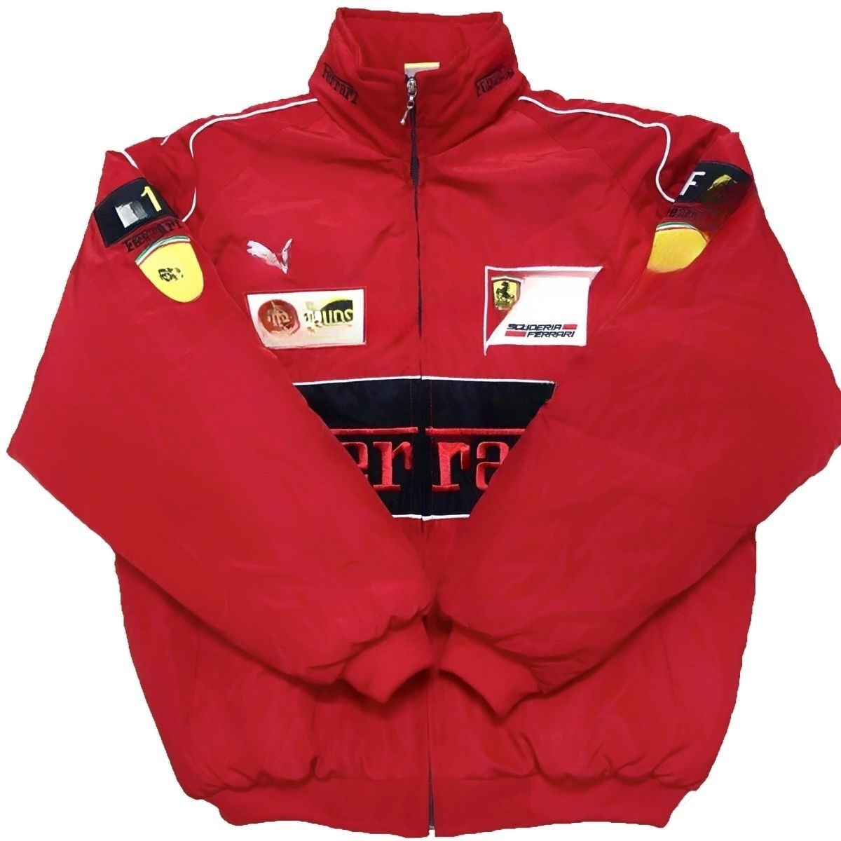 Racing car, thin summer jersey, long-sleeve, down jacket, with embroidery, classic length 3