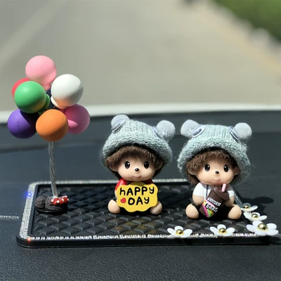 Cute Car Decoration Car Car ornaments - cokehappy-qiqiballoondiamond-cushion