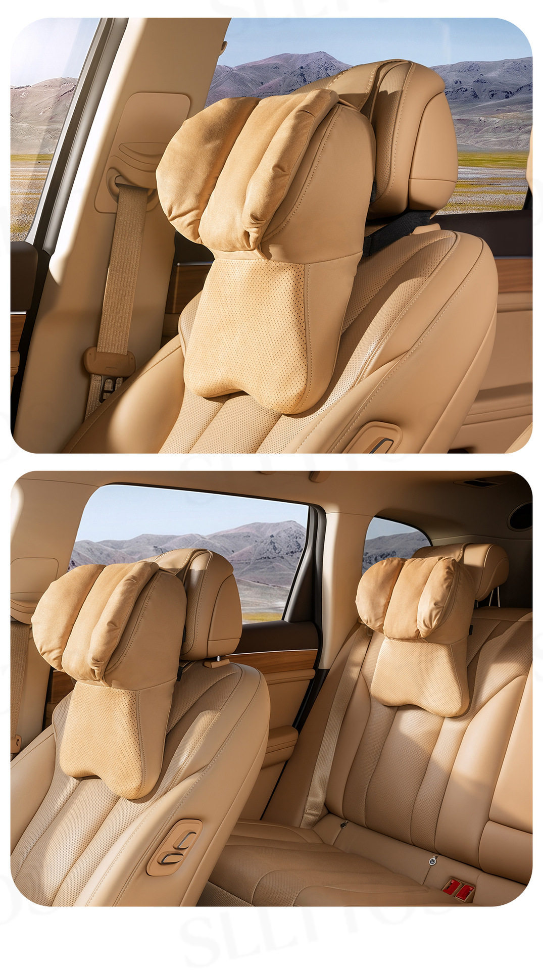 5D dual-core 2026 new model Maybach car headrest neck pillow, in-car cushion, high-end driver's headrest