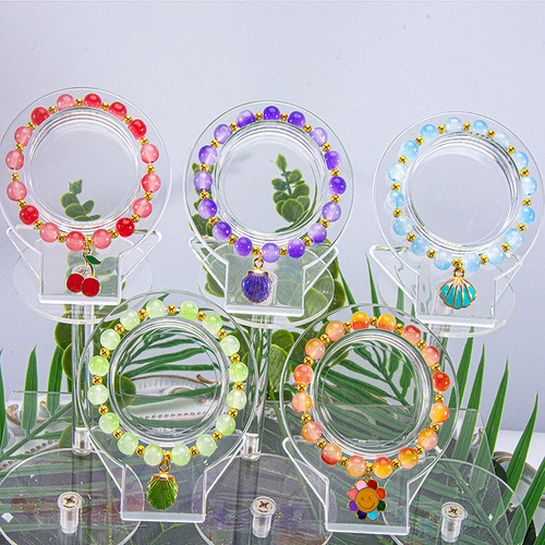 Handmade luxury fashion bracelet for women, crystal beaded necklace with natural stone, stylish and elegant, perfect for couples.