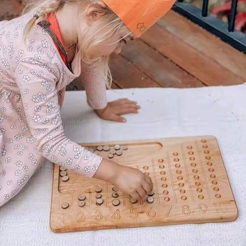 Montessori Calculation Board, a counting educational tool