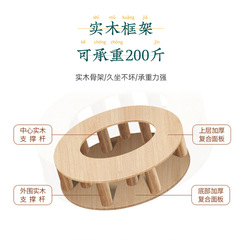 Heated Moxibustion Mat with Thick Flax Seat Cushion, Constant Temperature Control Moxibustion Seat Therapy Device Wooden Wholesale Home Use Warm Moxibustion Mat