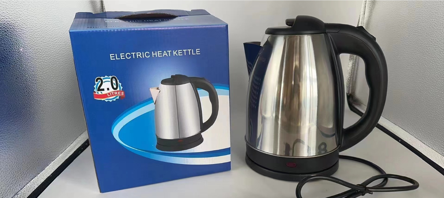 Fabricantes de comercio exterior de acero inoxidable hervidor de agua enchufe británico hervidor de agua eléctrica caliente