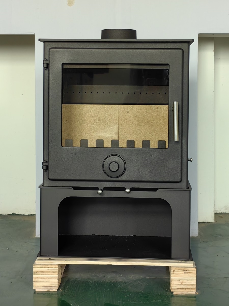 Real fire fireplace, independent wood-burning stove for heating, Chinese-style villa heater, steel plate stove for guesthouses