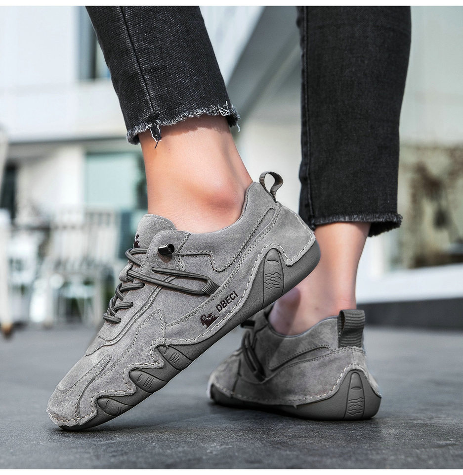 Giày thể thao da thật unisex cổ thấp mũi tròn, đế cao su, phong cách năng động — 662-3 mặt Da Màu Hồng, 662-3 mặt da màu cát, 662-3 mặt da màu nâu, 662-3 mặt da màu xám chi tiết 23