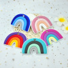 Children's silica gel rainbow cartoon teether, protective sting repellent, toy for mother and baby, new collection