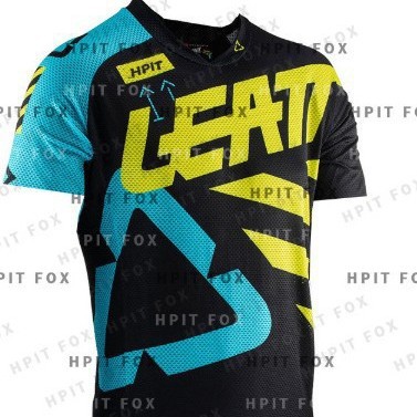 Customized New Leat Short-Sleeved Cycling Clothing Quick-Drying Clothing Mountain Bike Motorcycle Downhill Clothing Off-Road Racing Clothing