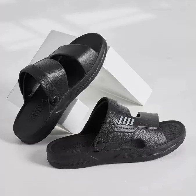 Outdoor Beach Shoes Men's Summer Dual-Purpose Slippers Soft Sole Anti-Odor Anti-Slip Driving Sandals Casual Home Slippers