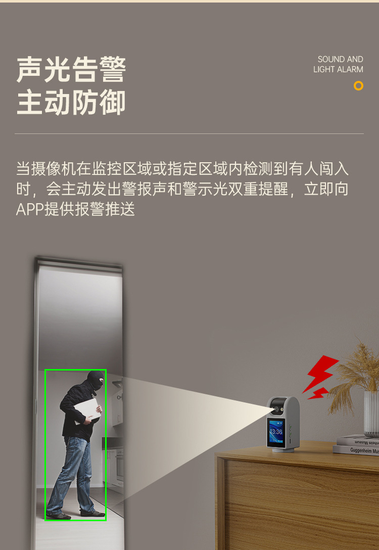 Zhou Shi wireless WiFi high-resolution smart indoor camera