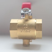 银利 测温球阀 热量表暖通系列58—2 耐高温工程专用黄铜测温球阀