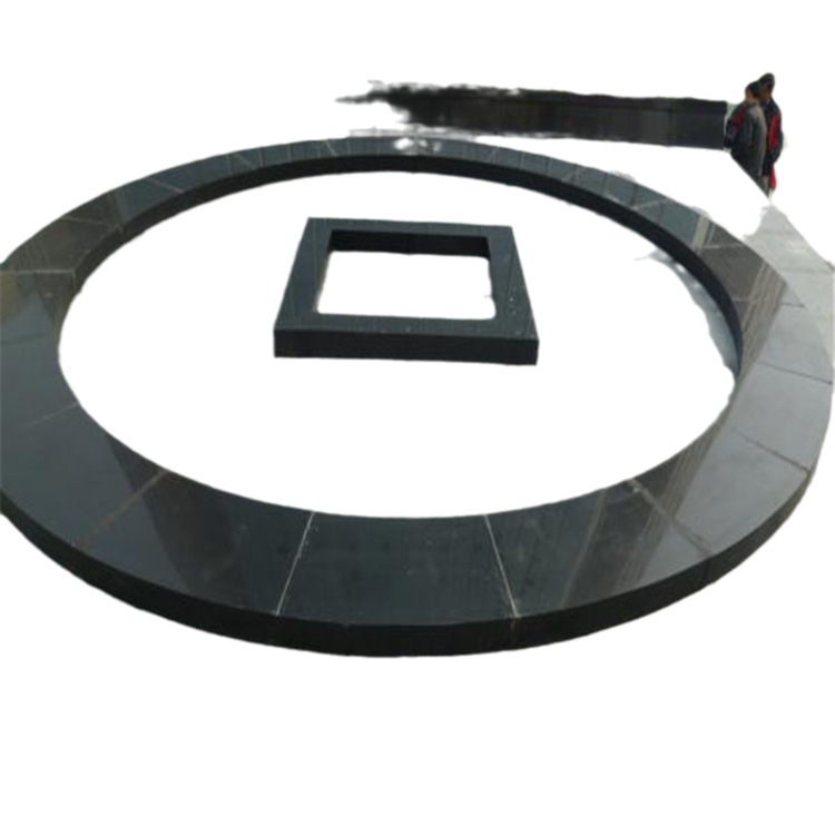 西南深色石材树池应用 宜宾黑石材 贵州黑石灰岩 武隆黑石材的工