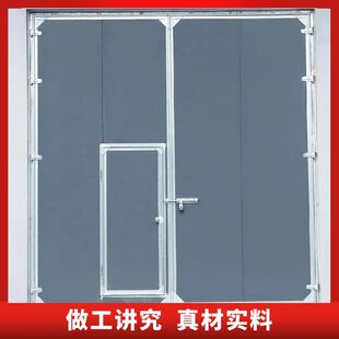 车间仓库厂房工业平开门 低噪音平开大门 仓库密封车间手动平开门-阿里巴巴