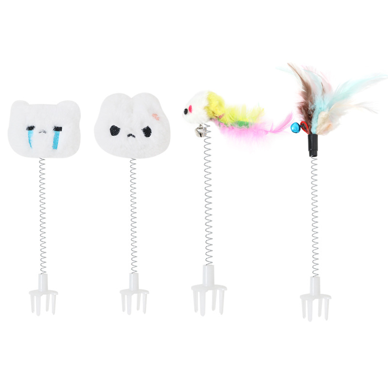 Juguete para gatos, emoticonos de música de swing, divertido palo para gatos, alivia el aburrimiento