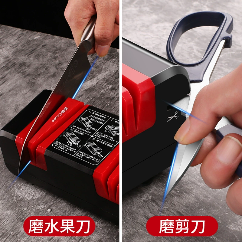 Электрическая точилка для ножей для домашнего использования, камень для быстрой заточки ножей, коммерческая полностью автоматическая маленькая новая точилка для ножей.