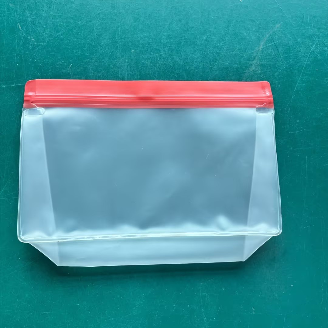 Bolsa de conservación de alimentos PEVA esmerilado transparente refrigerador de almacenamiento de sub-embalaje de refrigerios bolsa de almacenamiento de alimentos sellada congelada