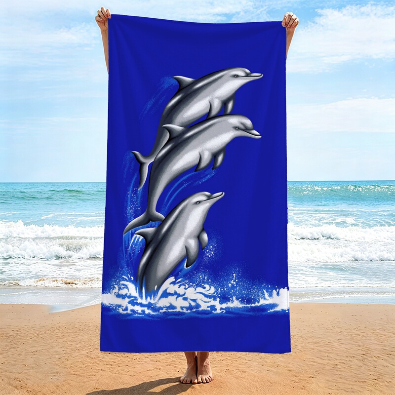 Millions of Classic Dolphin-Themed Quick-Dry Beach Towels in Stock, Portable Absorbent Bath Towels for Swimming Pools, Direct from the Source Factory, Customizable Millions of Classic Dolphin-Themed Quick-Dry Beach Towels in Stock, Portable Absorbent Bath Towels for Swimming Pools, Direct from the Source Factory, Customizable