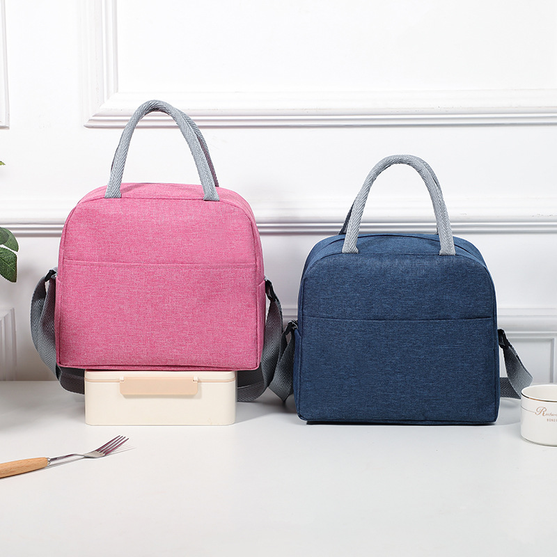 Large-capacity Cross-body Lunch Bag,Thickened Aluminum Foil,Fresh-keeping Bag For Taking Out Meals,Simple Portable Lunch Bag,ulated Bag