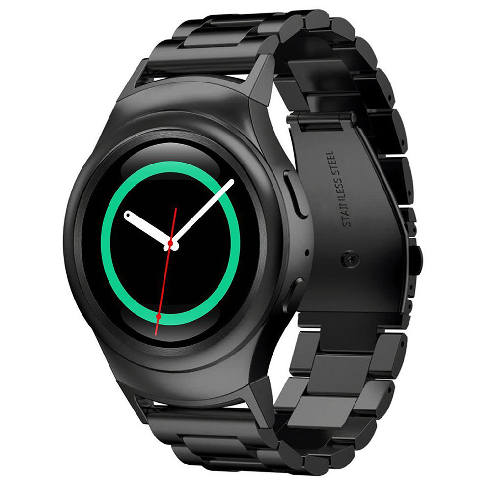 适用三星S2 R720/R730三珠不锈钢表带Samsung Gear S2金属钢腕带