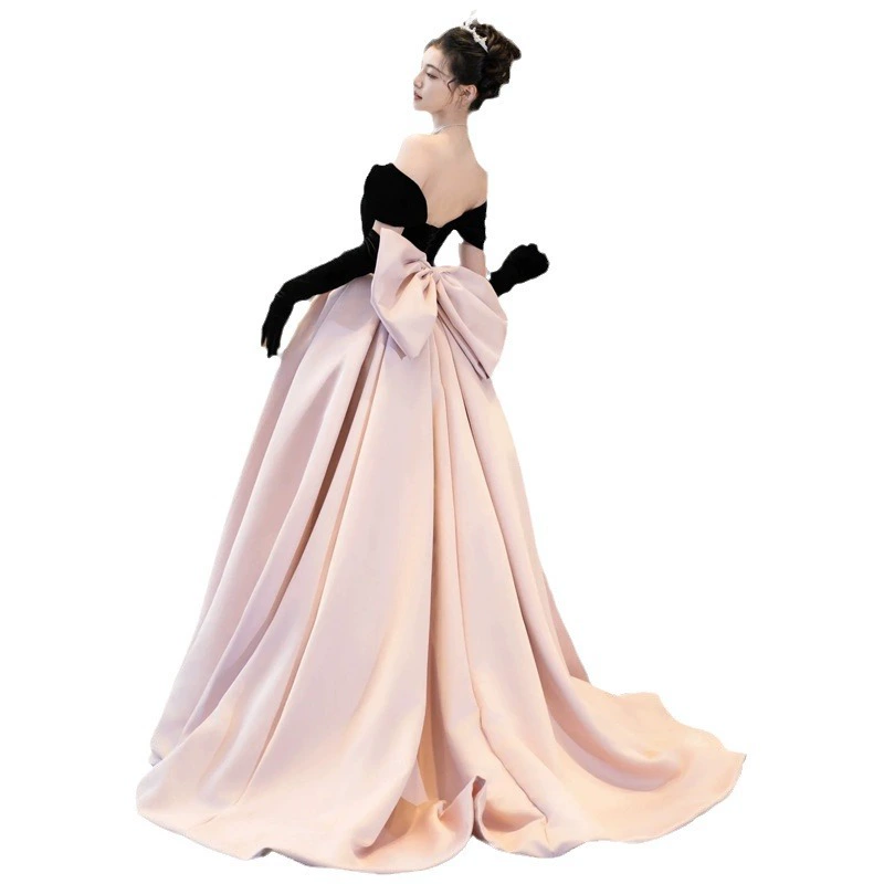 Fuchsia evening dress, wedding dress