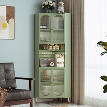 客厅转角柜卧室拐角置物柜靠墙脚落地三角柜可移动北欧简易厨房柜