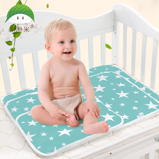 Park Pumi newborn cotton cartoon waterproof breathable washable diaper pad baby mattress plus size 60*75 cross-border