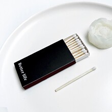 经典黑白款高颜值火柴点烟艾灸雪茄防烫手安全家用火材简约设计