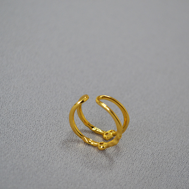Zircon Inlay Material Brass Inlay Solid Color Zircon Rings