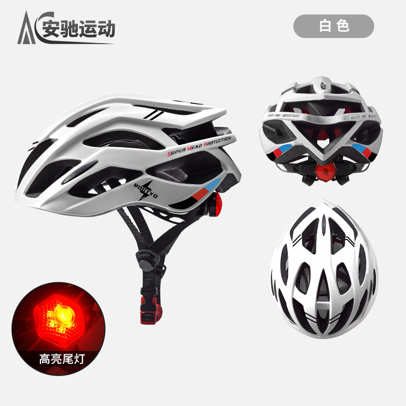 Bicicleta Casco de Montar Integrado de moldeo con luz trasera de montaña bicicleta de carretera casco de verano equipo de casco de conducción